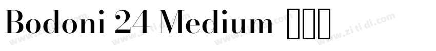 Bodoni 24 Medium字体转换